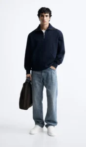 Premium casual menswear outfit with minimalist everyday style