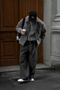 Premium casual menswear look featuring relaxed modern style